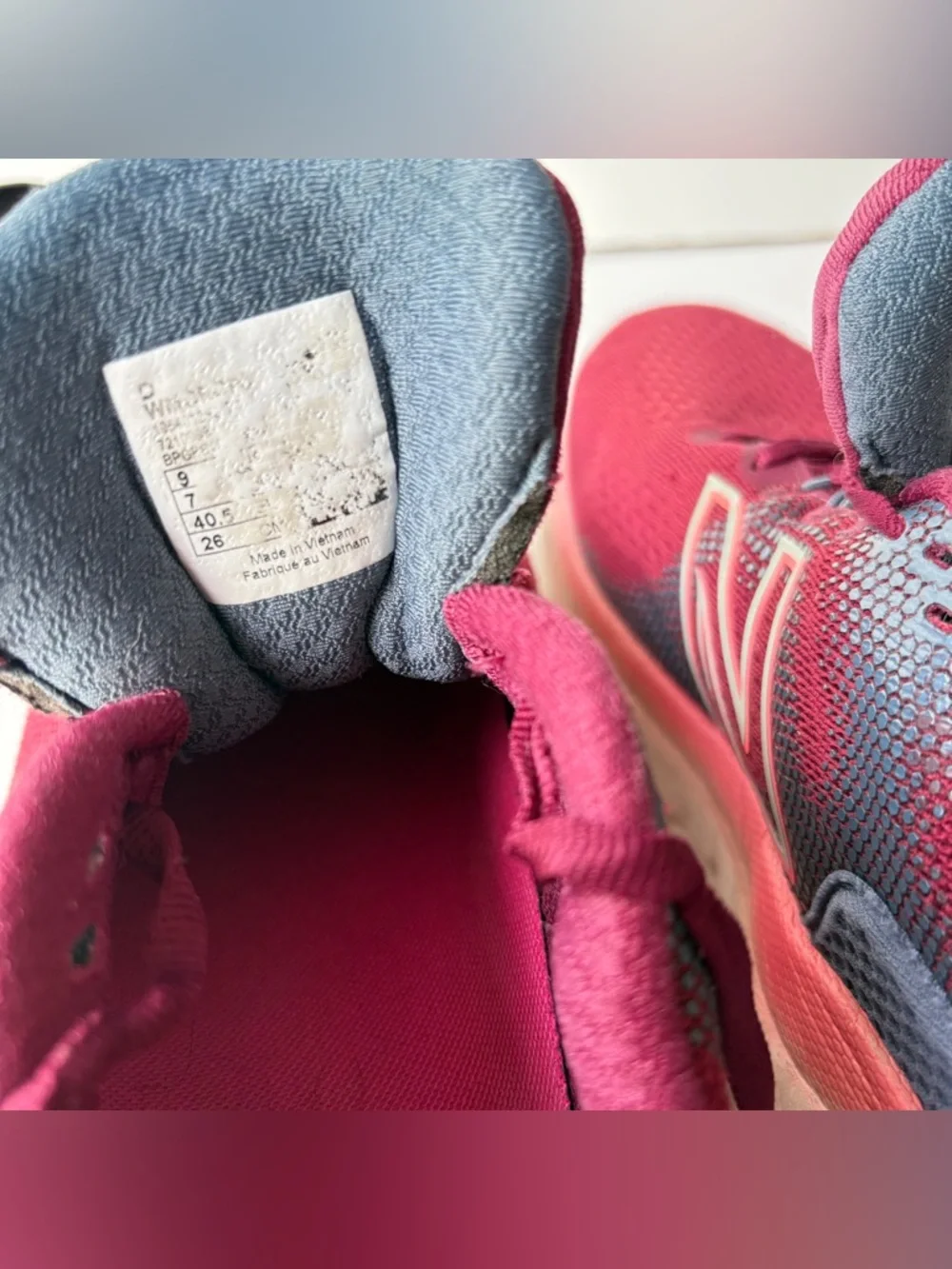 New Balance Women's Maroon and Pink Running Shoes